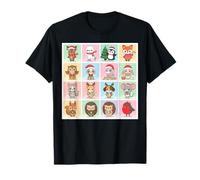Collage Festif Animaux de Noël T-Shirt