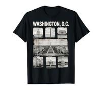 Collage Historique des Monuments de Washington D.C T-Shirt