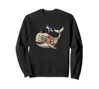 Collage Journal Art Baleine Baleines Sweatshirt