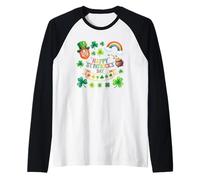 Collage Joyeux de la Saint-Patrick Manche Raglan