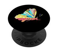 Collage Papillon Unique pour Amoureux des Insectes PopSockets PopGrip Adhésif