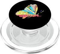 Collage Papillon Unique pour Amoureux des Insectes PopSockets PopGrip pour MagSafe