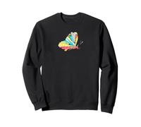 Collage Papillon Unique pour Amoureux des Insectes Sweatshirt