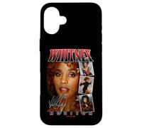Collage Photo Whitney Houston avec Signature Coque pour iPhone 16 Plus