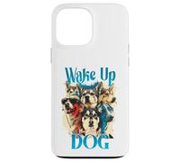 Collage Pop Art Graphic Wake Up Dog Lover Coque pour iPhone 13 Pro Max
