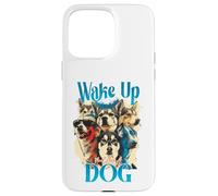 Collage Pop Art Graphic Wake Up Dog Lover Coque pour iPhone 15 Pro Max