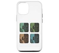 Collage rétro d'escalade pour alpinistes Hommes Femmes Coque pour iPhone 12/12 Pro