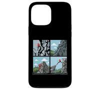 Collage rétro d'escalade pour alpinistes Hommes Femmes Coque pour iPhone 13 Pro Max