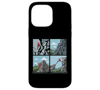 Collage rétro d'escalade pour alpinistes Hommes Femmes Coque pour iPhone 14 Pro Max