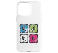 Collage rétro d'escalade pour alpinistes Hommes Femmes Coque pour iPhone 15 Pro Max