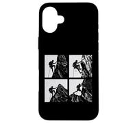 Collage rétro d'escalade pour alpinistes Hommes Femmes Coque pour iPhone 16 Plus