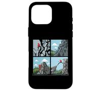 Collage rétro d'escalade pour alpinistes Hommes Femmes Coque pour iPhone 16 Pro Max