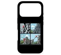 Collage rétro d'escalade pour alpinistes Hommes Femmes Coque pour iPhone 17 Pro