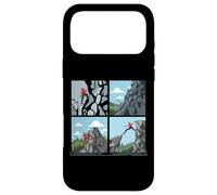 Collage rétro d'escalade pour alpinistes Hommes Femmes Coque pour iPhone 17 Pro Max