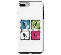 Collage rétro d'escalade pour alpinistes Hommes Femmes Coque pour iPhone 7 Plus/8 Plus