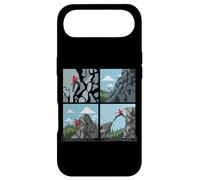 Collage rétro d'escalade pour alpinistes Hommes Femmes Coque pour iPhone Air