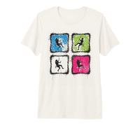 Collage rétro d'escalade pour alpinistes Hommes Femmes T-Shirt Haut de Gamme
