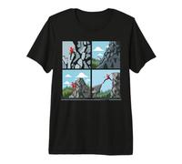 Collage rétro d'escalade pour alpinistes Hommes Femmes T-Shirt Haut de Gamme