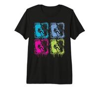 Collage rétro d'escalade pour alpinistes Hommes Femmes T-Shirt Haut de Gamme