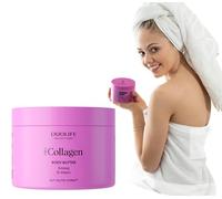 Collagen Body Butter 200 ml Duolife Beurre raffermissant pour le corps - Améliore l'hydratation et l'élasticité de la peau - 5 acide hyaluronique et 8 extraits de plantes