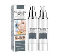 Collagen Boost Sérum Anti-âge Sérum Anti Rides Young Again Sérum Anti-âge Collagène Booster Visage avec Acide Hyaluronique Booster de Collagène Visage - Lot de 2