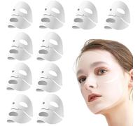Collagen Deep Mask - Bio-Collagen Real Deep Mask,Collagen Reverse Film Volume Peel off Mask,Hydrating Overnight Mask,Bio Collagen Face Mask, Pure Collagen Films Face Mask (10 Pcs)