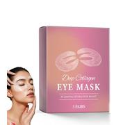 Collagen Eye Mask,5PC Peptide-Powered Deep Collagen Eye Mask,Under Eye Patches 360° Fit,Masque Yeux au Peptide,Collagène,Eye-Patches for Puffy Eyes and Dark Circles,Patch Contour Des Yeux Anti Rides
