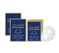 Collagen Face Mask,Gentle Care & Deep Hydration,4 Patches per Set, Collagen Masque Profond,Masque Hydrogel pour Visage, Minimisation des Pores,Amélioration de l'Élasticité, Skincare Coréenne (2 set)
