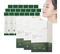 Collagen Firming Mask,Collagen Mask,Collagen Tight Hydration and Moisturizing Mask, Portable Wash-Free Sleeping Face Mask for Women & Men (3 Box)