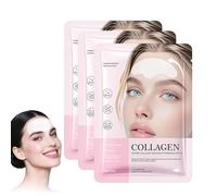 Collagen Forehead Patches, Forehead Wrinkle Patches, masques faciaux anti-rides pour le front avec acide hyaluronique, réduit les ridules et la peau lisse, nourrissant en profondeur (3 Pair)