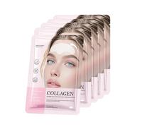 Collagen Forehead Wrinkle Patches,Patch Anti Rides Visage,Patch anti-rides pour le front,Patches pour le Visage Contre les Rides Acide Hyaluronique,Réduit l'humidité des Ridules et Anti-âge (5 PC)