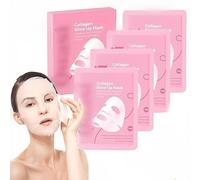 Collagen Glow Up Mask 2.0, Bio Collagen Face Mask Overnight,Firm Skin Deep Hydrating Masks for Wrinkle Reduction and Pore Minimization, Bright and Tight, Elasticity Improvement (1 Box)