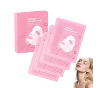 Collagen Glow Up Mask, Bio Collagen Face Masks, Elasticity Improvement, Firm Skin Deep Hydrating Masks for Wrinkle Reduction and Pore Minimization - Glow like Glass Skin (1box)