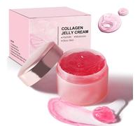 Collagen Jelly Cream, Creme Collagene Visage, Crème à la Gelée de Collagène, Contenir Niacinamide et Collagène Hydrolysé Lyophilisé, Augmente L'hydratation de la Barrière-100g
