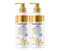 Collagen Lot de 2 lotions pour le corps raffermissantes avec sérum de peptide de collagène, crème hydratante avec effet raffermissant la peau, lotion corporelle pour femme contre les rides et la