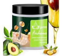 Collagen Masque Cheveux 500ml - À L'huile D'avocat Et Argan, Démêle, Nourrit & Répare 3-En-1 Pour Cheveux Abîmés, Masque Soin Nutrition Masque Pour Cheveux Secs, Ondulés, Bouclés Ou Crépus