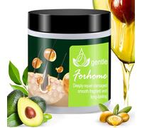 Collagen Masque Cheveux 500ml - À l'Huile d'Avocat et Argan, Démêle, Nourrit & Répare 3-en-1 pour Cheveux Abîmés, Masque Soin Nutrition Masque pour Cheveux Secs, Ondulés, Bouclés ou Crépus