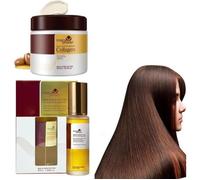 Collagen Masque Cheveux,Collagen Lissage Huile pour cheveux,Collagène Réparation Profonde Conditionneur Huile D'a MASQUE CAPILLAIRE