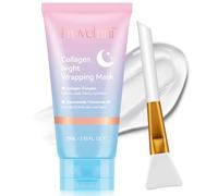 Collagen Night Wrapping Mask, Masque Collagene Visage Peel Off Korean Face Mask, Réduction du Relâchement et de L'aspect Terne, Améliore l'élasticité de la peau, Hydratation 75ml (1PC)