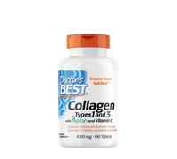 Collagen Types 1 and 3 with Peptan and Vitamin C, 1000mg - 180 tabs