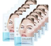 Collagen Under Eye Patches, Eye Mask, Patchs Contour des Yeux Collagène 360°, Hydratants Raffermissants contre les Cernes Rides, Pour Tous Types de Peau (10 Pairs)