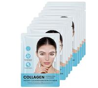 Collagen Under Eye Patches,Patchs Contour des Yeux Collagène 360° - Hydratants & Raffermissants Contre les Cernes & Rides,Pour Tous Types de Peau,Eye Mask with Bio Collagen,Tailles de voyage (10pc)