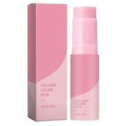 Collagen Volume Multi Balm Stick, Hydrating Face Stick Makeup Base & Primer, Hydratant Non Collant à Absorption Rapinde pour les Lèvres, Les Yeux et le cou, raffermit la peau, soin anti-âge