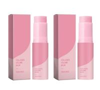Collagen Volume Multi Balm Stick, Hydrating Face Stick Makeup Base & Primer, Hydratant Non Collant à Absorption Rapinde pour les Lèvres, Les Yeux et le cou, raffermit la peau, soin anti-âge