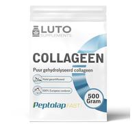 Collagène bovin halal hydrolysé 500 g - Poudre de collagène de bœuf - Sans goût - 100% pur et sans additifs - LUTO Supplements