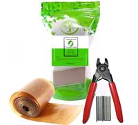 Collagène Boyaux 55mm/10mts + Pince pour agrafes + 60 clips - Boîtier de Collagène, Boyau Collagène