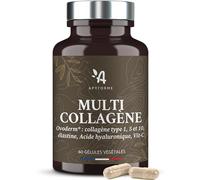 Collagène Breveté + Acide Hyaluronique - 3 Brevets et 16 Études Cliniques - 60 Gél - Fabriqué en France par Apyforme