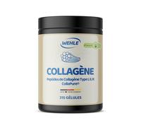 Collagene en Gélules - 315 Gélules - 4550 mg Peptides de Collagène par Dose Journalière - Type I, II & III CollaPure® - Grass Fed - Produit en Allemagne - Collagen Peptides