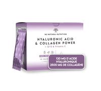 Collagene et Acide Hyaluronique 2500 mg + Q10 + Vitamine C. Haute Concentration. 30 Jours Traitement. Aide à Articulations, Os, Peau et Cheveux. UE. N2 Natural Nutrition