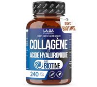 Collagene et Acide Hyaluronique avec Biotine. 240 comprimés à haute dose pour Cheveux, Peau, Ongles et Articulations. Collagene, Acide Hyaluronique, Coenzyme q10, Zinc et Vitamines C + E.